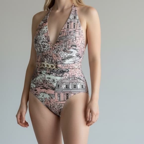 Muze New York belted one piece swimsuit - Thumbnail 5