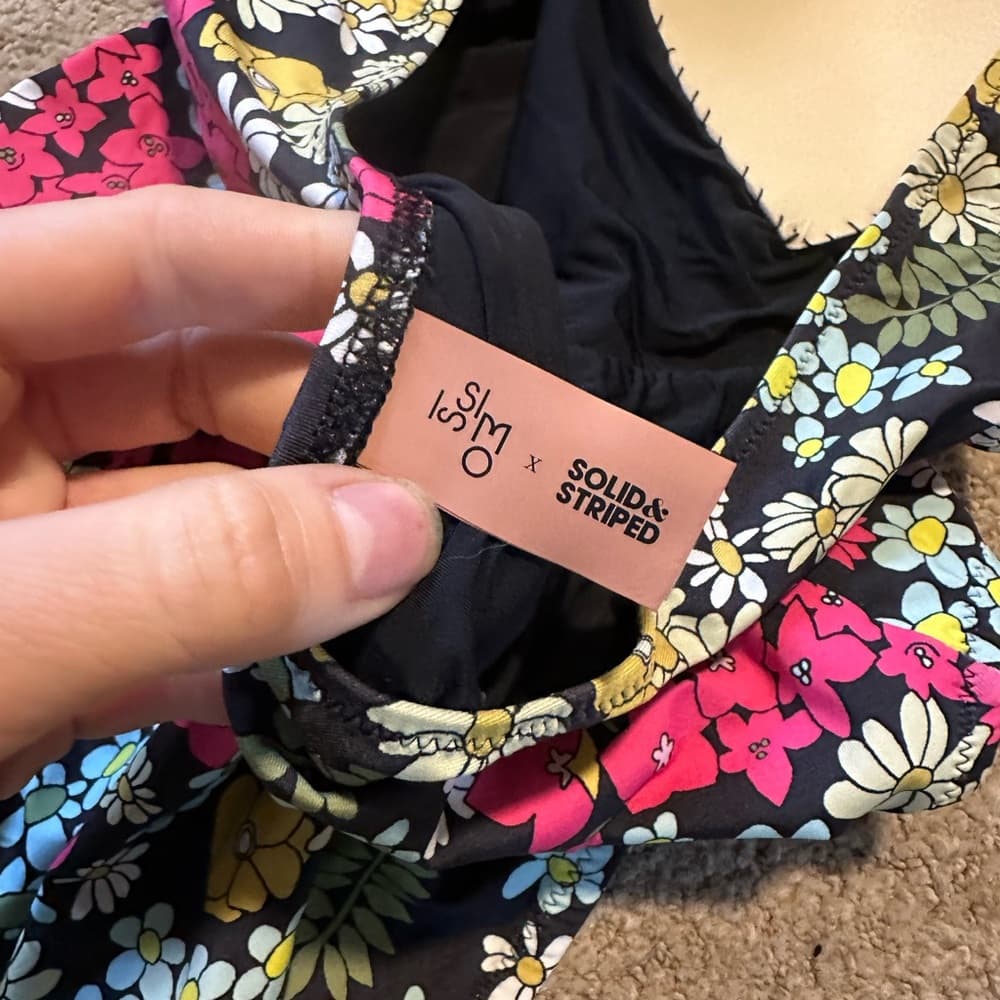 Issimo x Solid and Striped Anne-Marie floral one piece swimsuit - Thumbnail 3
