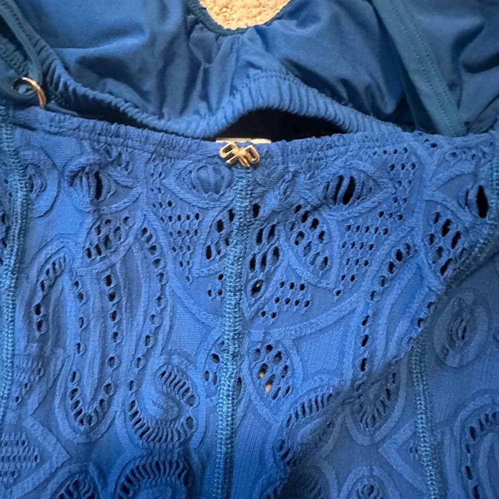 PilyQ eyelet one piece swimsuit - Thumbnail 4