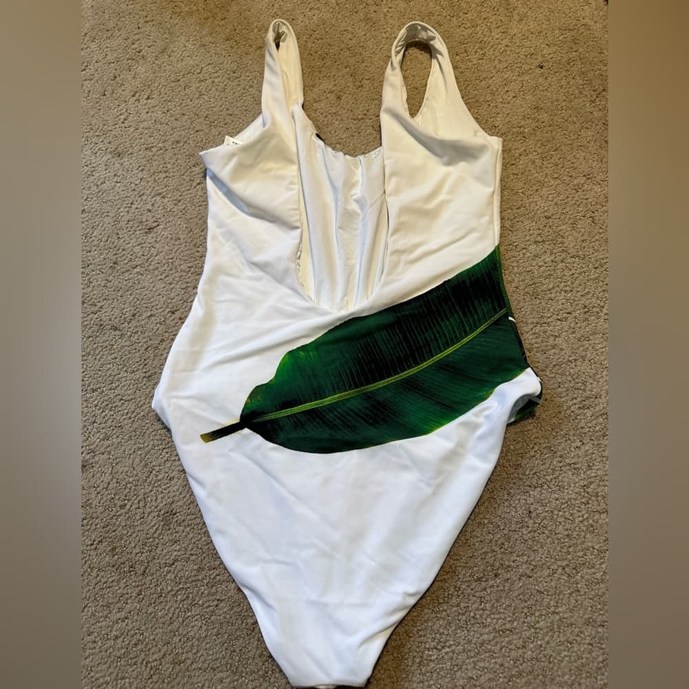 Onia Kelly Banana leaf one piece swimsuit medium - Thumbnail 2