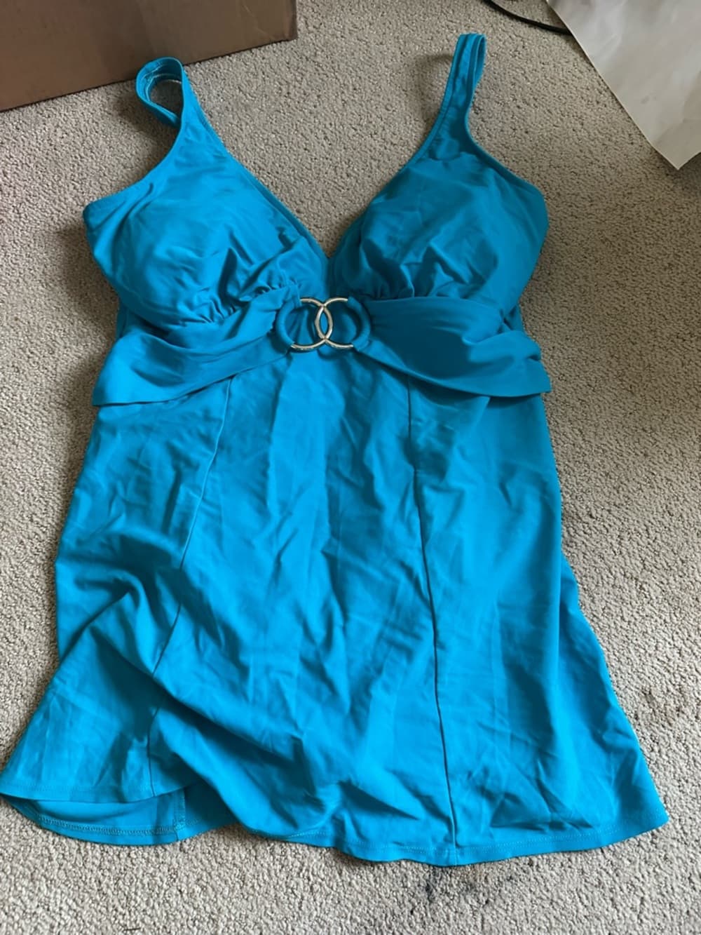 Shape Detector swim dress blue