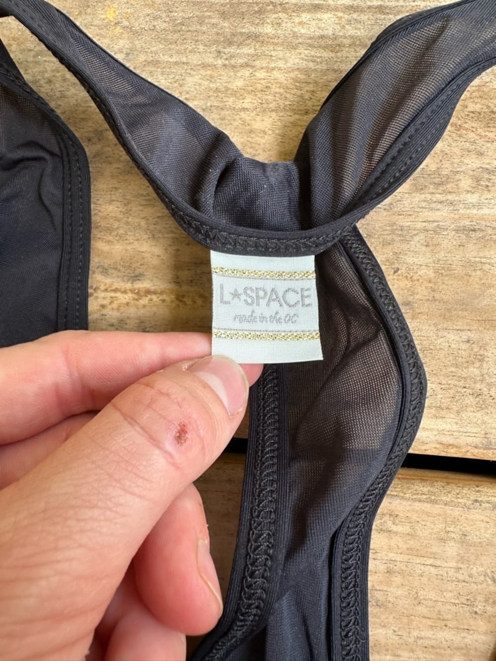 NWOT L*Space Katniss one piece swimsuit black - Thumbnail 2