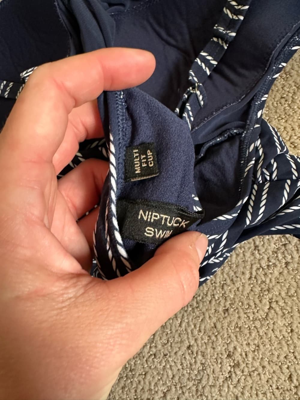 Nip Tuck Joanne nautical stripe shapewear swimsuit - Thumbnail 3