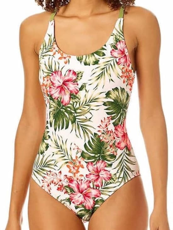 Hurley tropical one piece swimsuit bayshore pink - Thumbnail 7