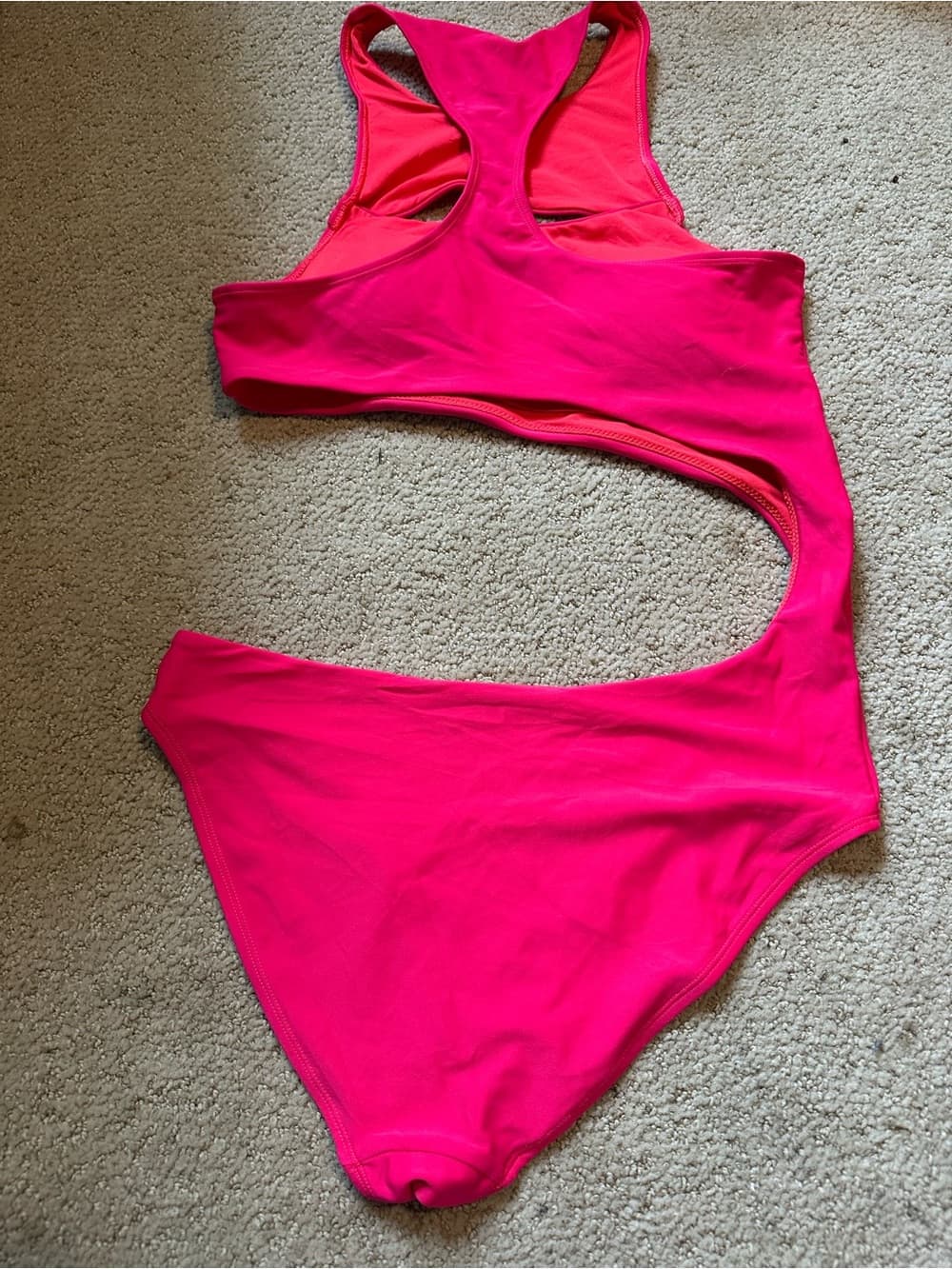 Aerie cutout one pieces swimsuit pink