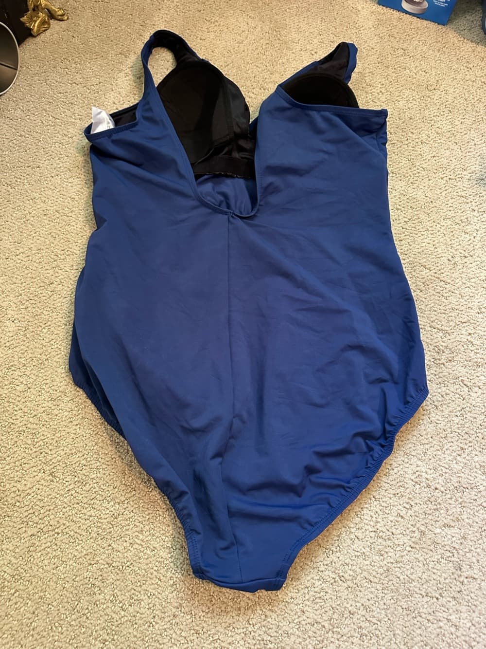 Dreamsuit wrap front swimsuit blue 14 - Thumbnail 2