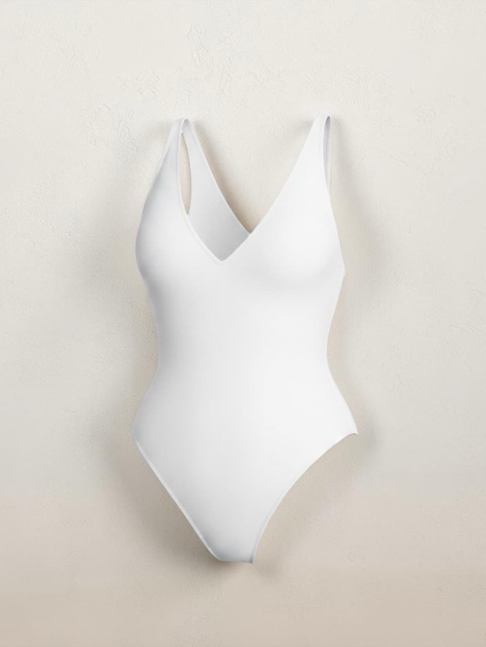 NWT TA3 Plungey Hi Cut white one piece swimsuit 3x extra long - Thumbnail 4