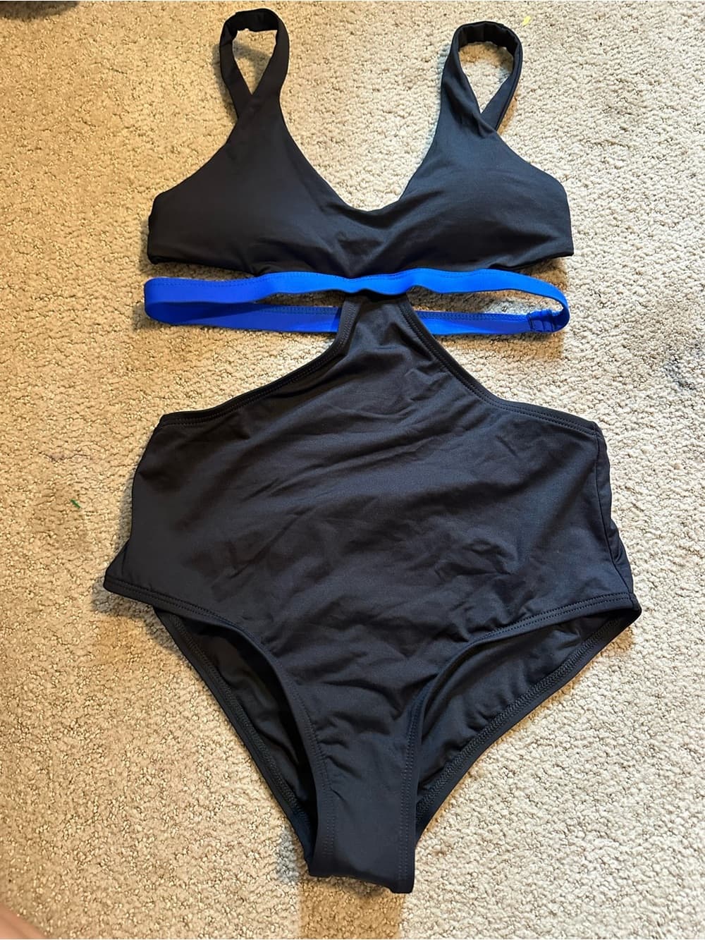 NWOT L*Space one piece cutout swimsuit black - Thumbnail 2