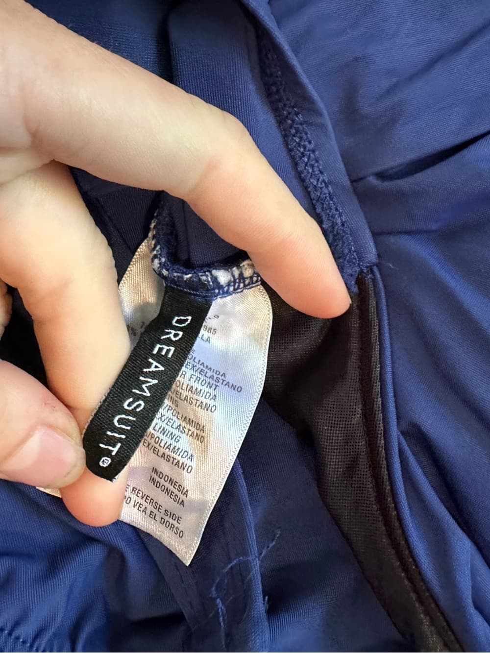 Dreamsuit wrap front swimsuit blue 14 - Thumbnail 3