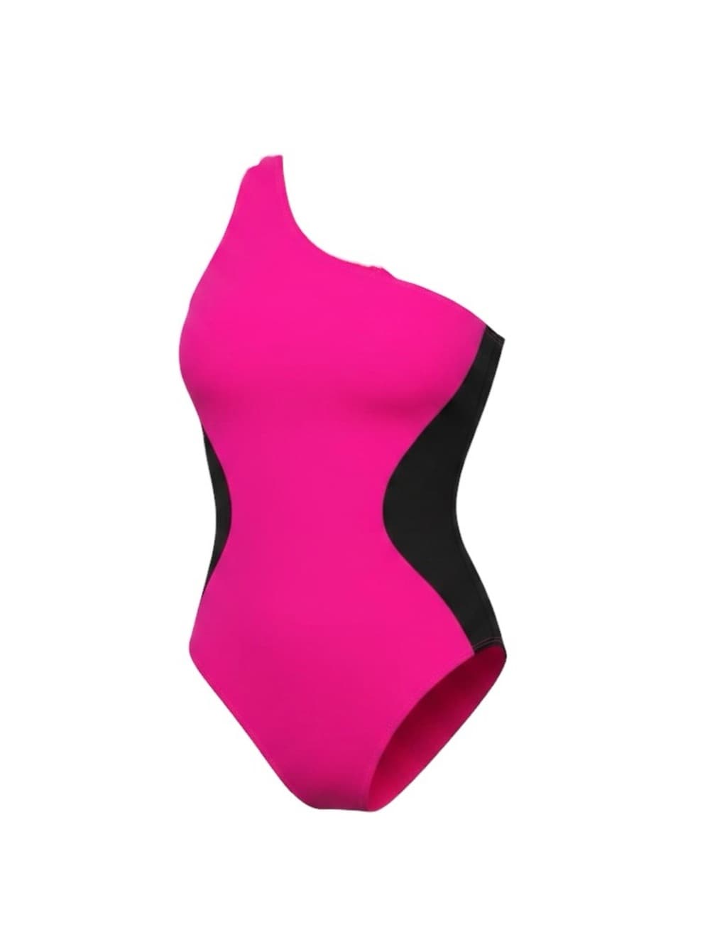 NWT TA3 One Sidey contour swimsuit Pink Black large short - Thumbnail 5