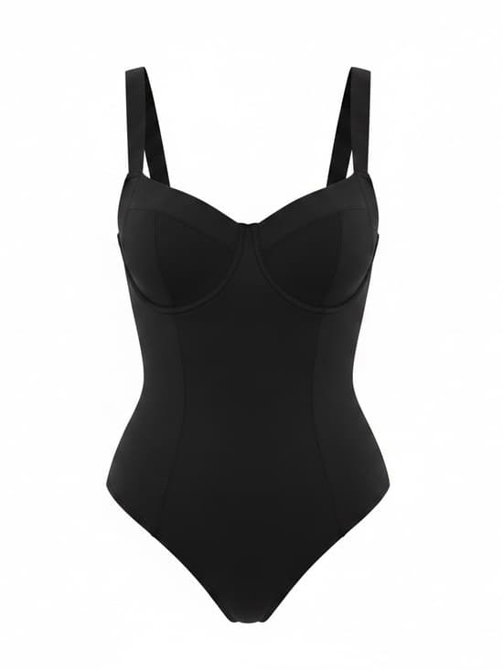 NWT TA3 Lifty one piece swimsuit XL black D/DD short - Thumbnail 7