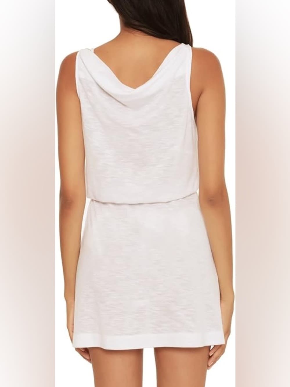 Becca reversible swim cover up dress white small