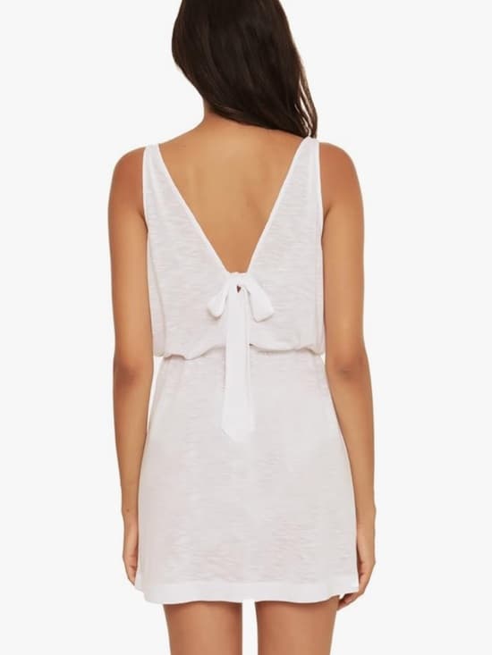 Becca reversible swim cover up dress white small - Thumbnail 6