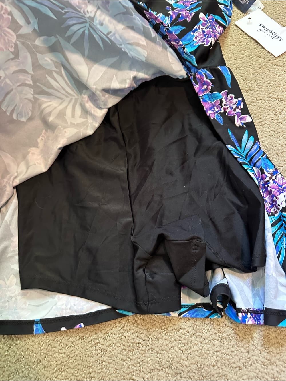 NWT Swimsuits for All tropical swim dress - Thumbnail 2