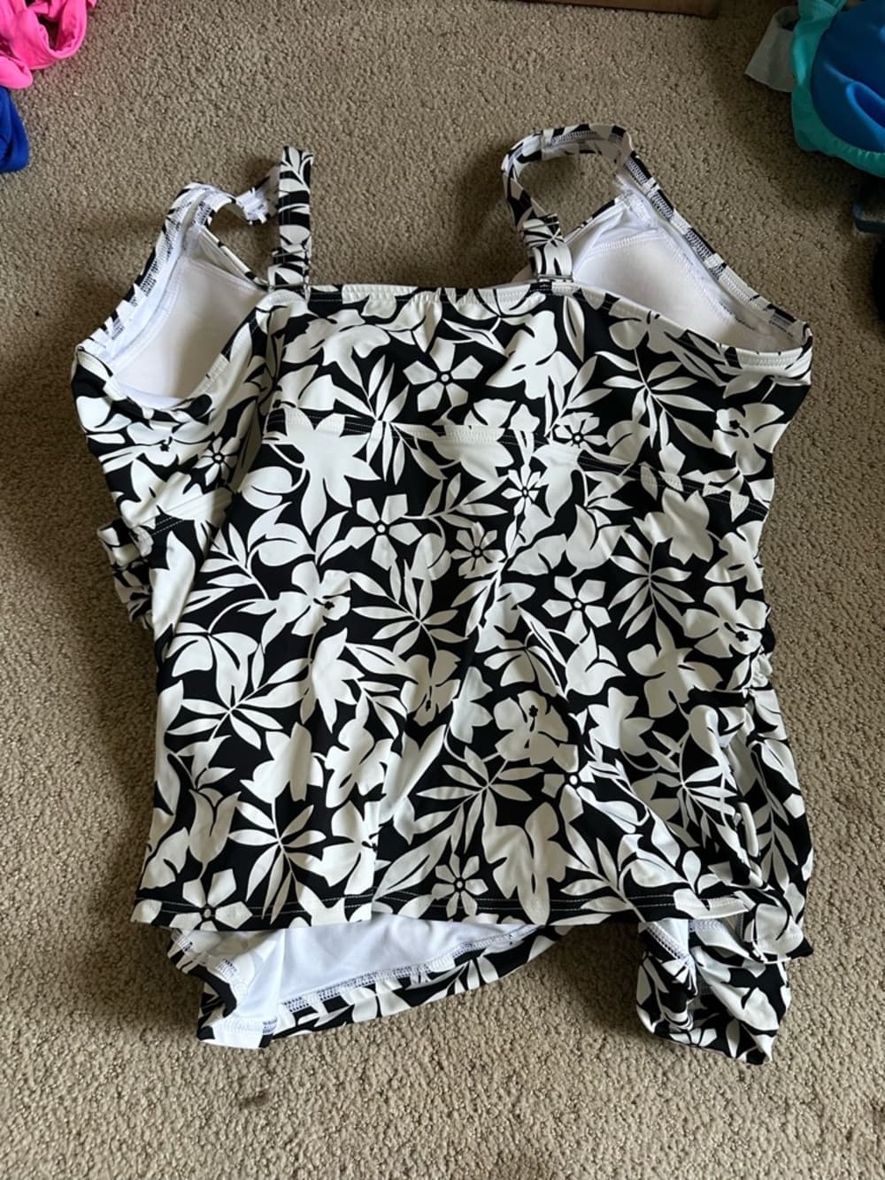 Land’s End floral tankini top - Thumbnail 2
