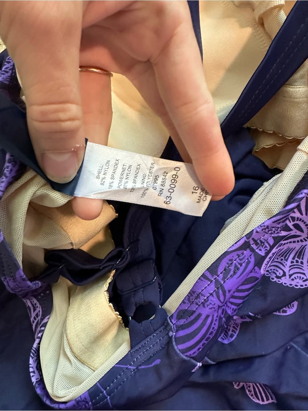 Swimsuits for All butterfly swim-dress purple - Thumbnail 4