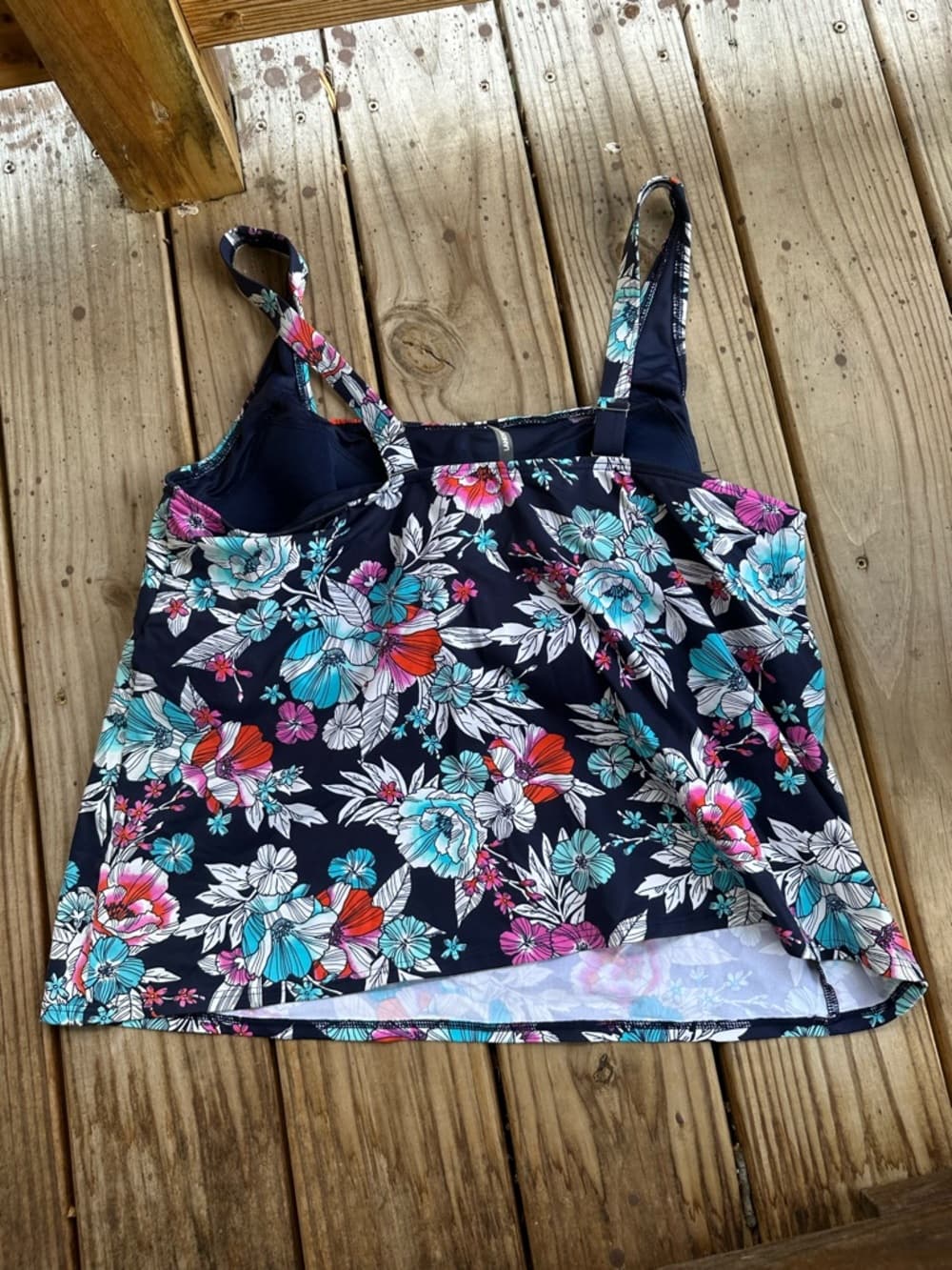 Land’s End floral tankini top - Thumbnail 2