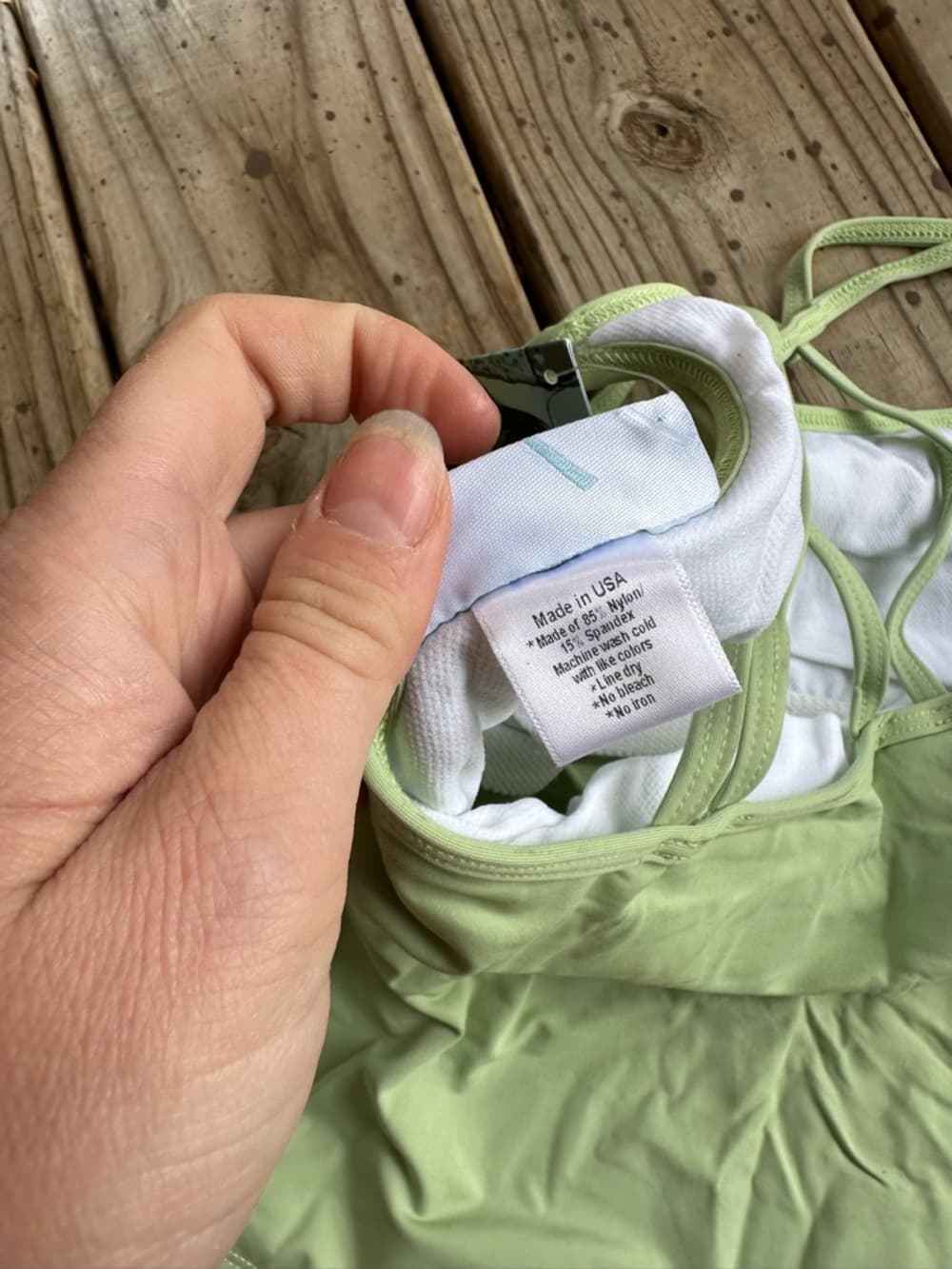 NWT Carve Designs cropped Tankini top Sea Glass - Thumbnail 6