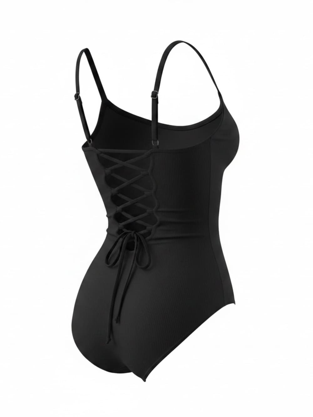 NWT TA3 Lacey one piece swimsuit black large short