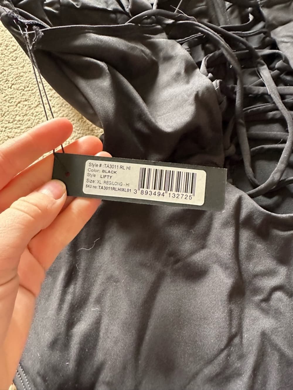 NWT TA3 Lifty one piece swimsuit black - Thumbnail 5
