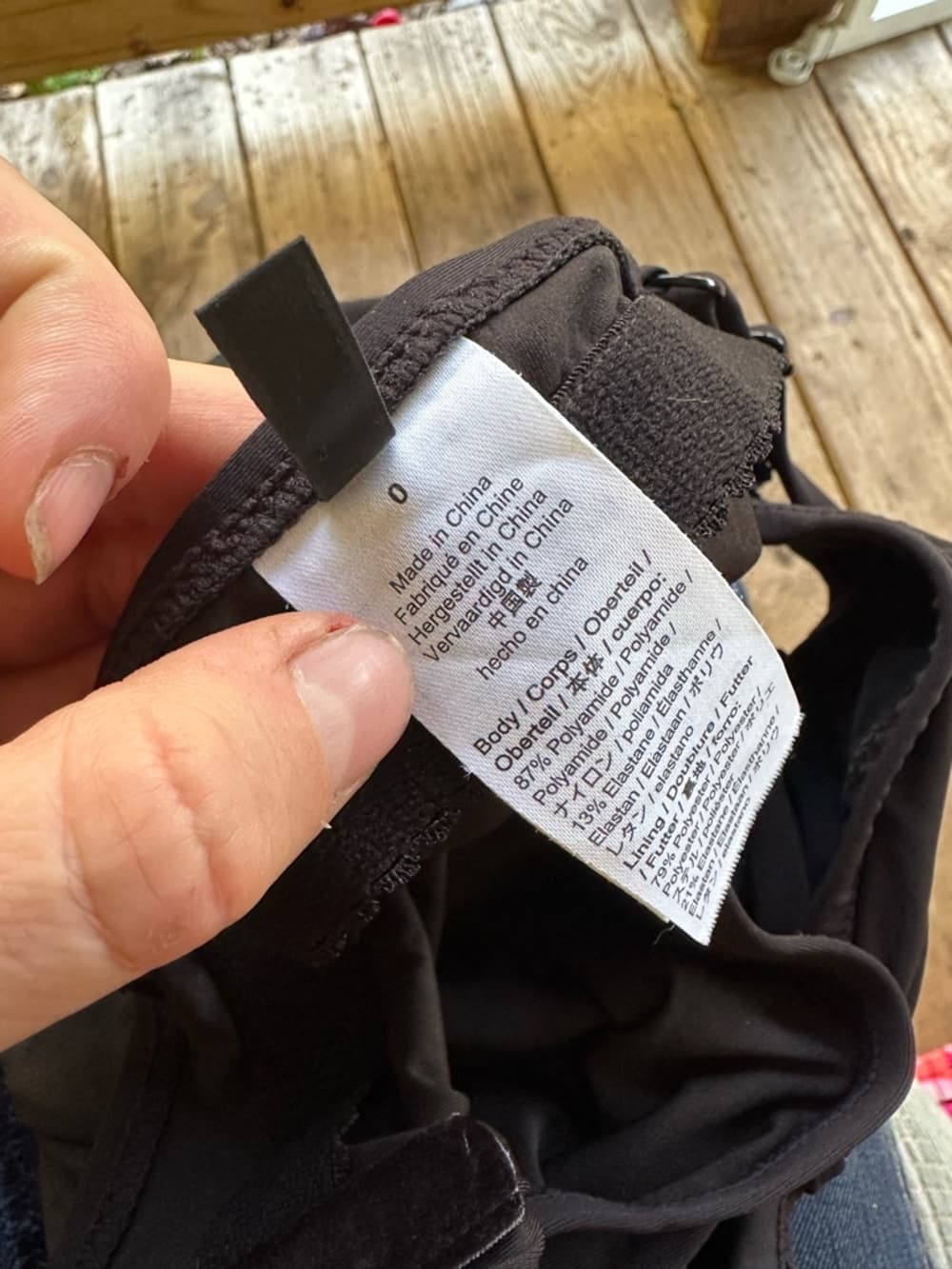 J. Crew tie cutout front one piece swimsuit black - Thumbnail 4