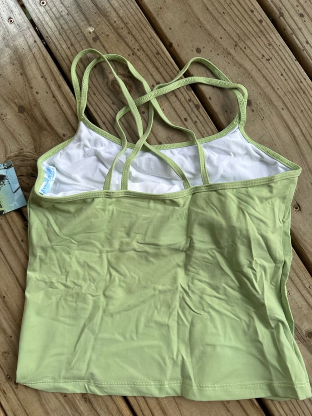 NWT Carve Designs cropped Tankini top Sea Glass - Thumbnail 4