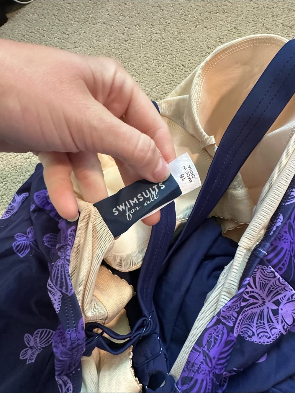 Swimsuits for All butterfly swim-dress purple - Thumbnail 3