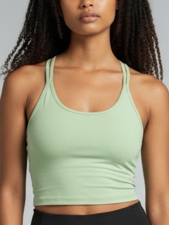 NWT Carve Designs cropped Tankini top Sea Glass - Thumbnail 9