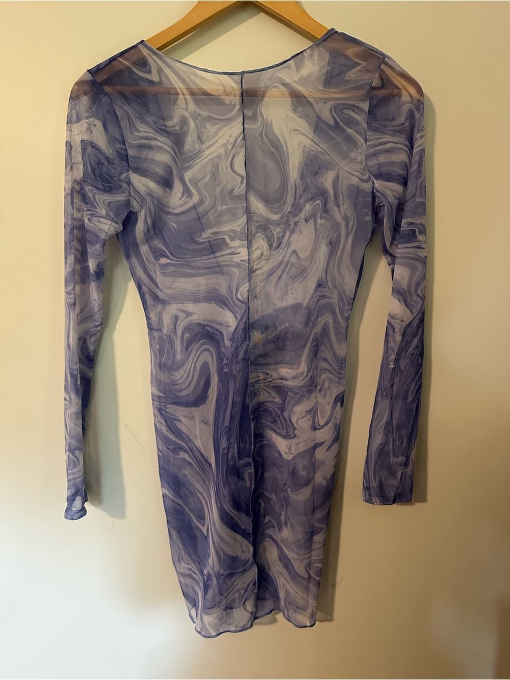 Naked Wardrobe Swim Back on the Low cover up dress blue - Thumbnail 2