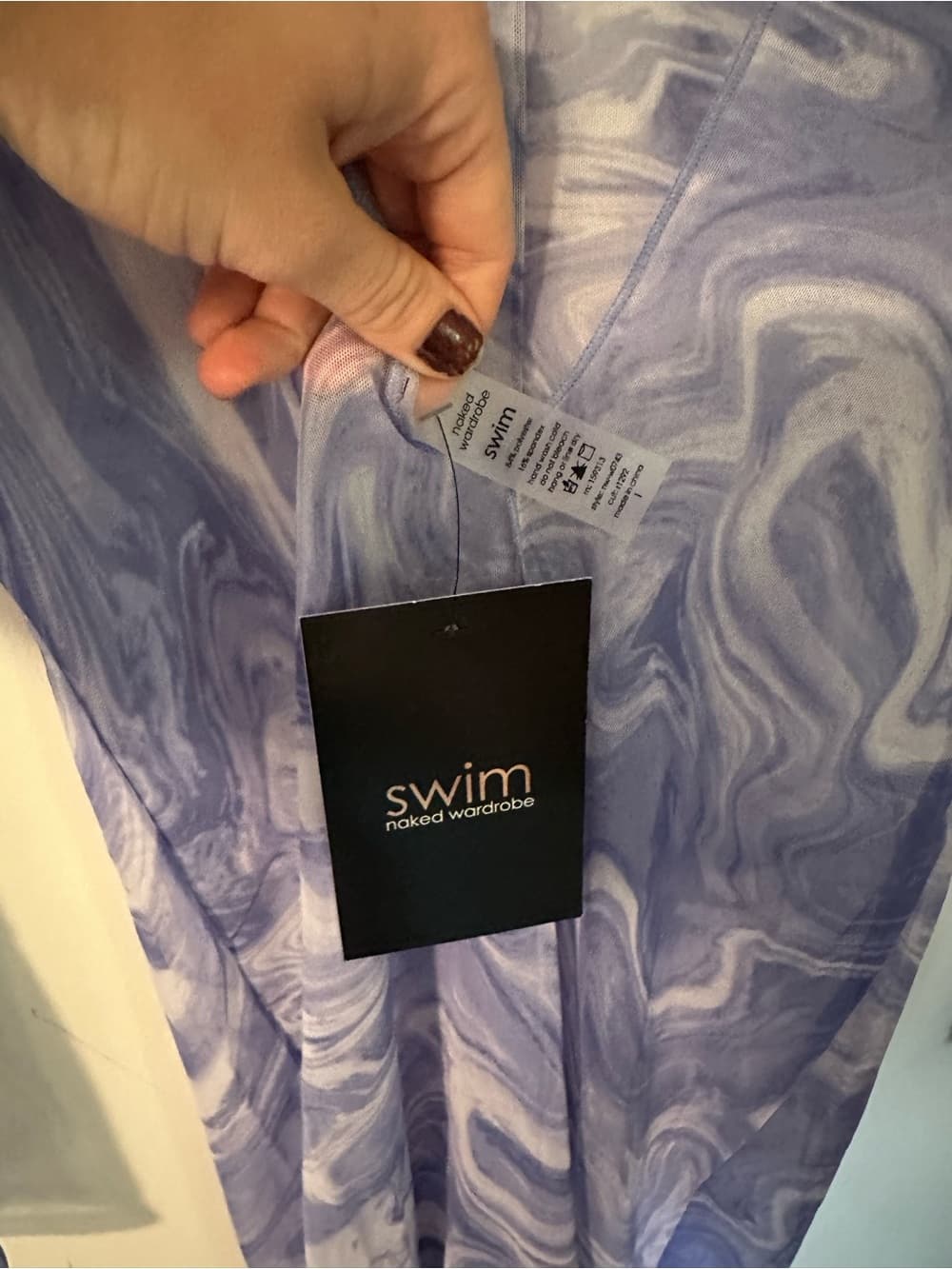Naked Wardrobe Swim Back on the Low cover up dress blue - Thumbnail 4