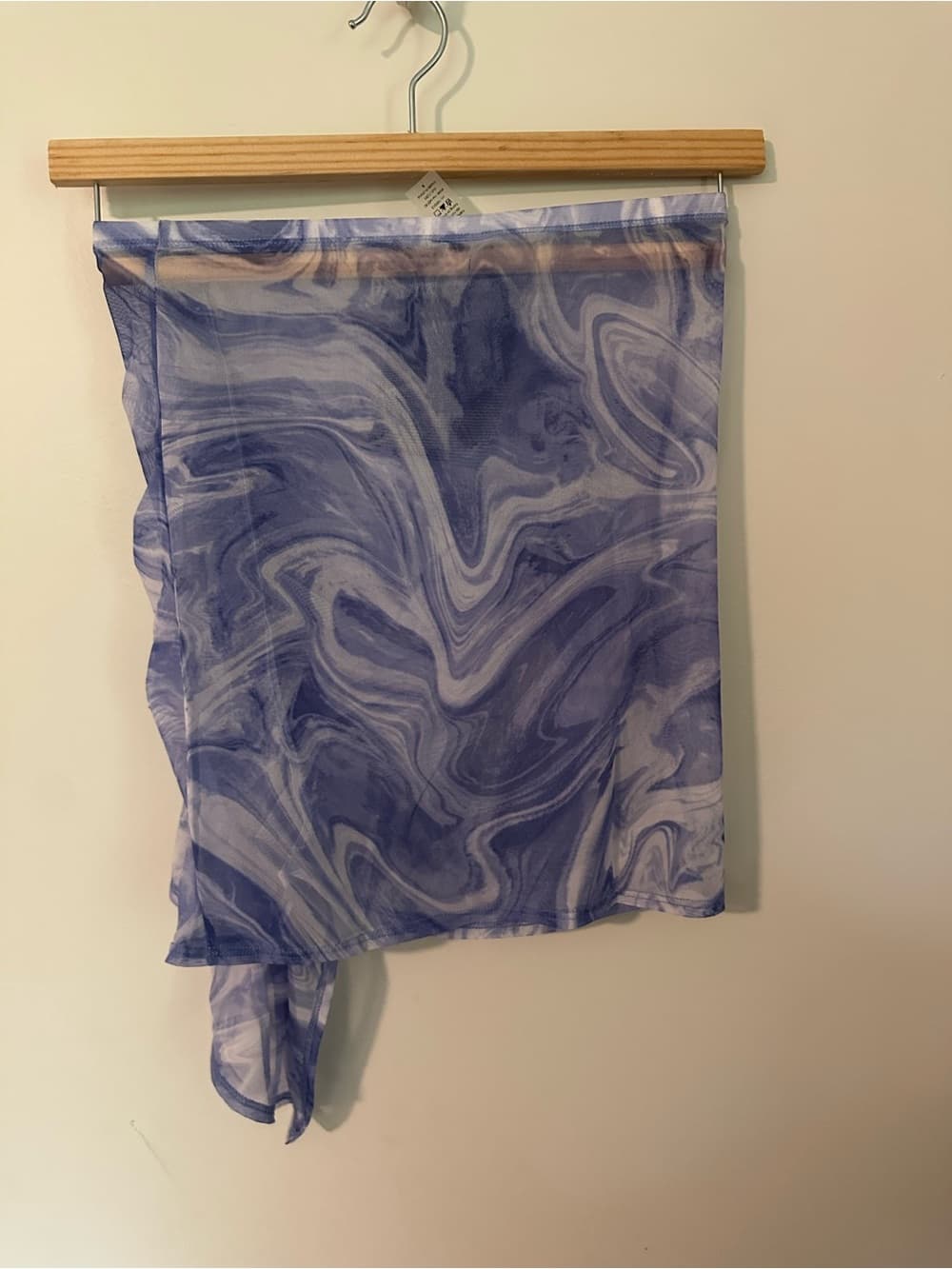 NWT Naked Wardrobe Swim cover up skirt blue - Thumbnail 2