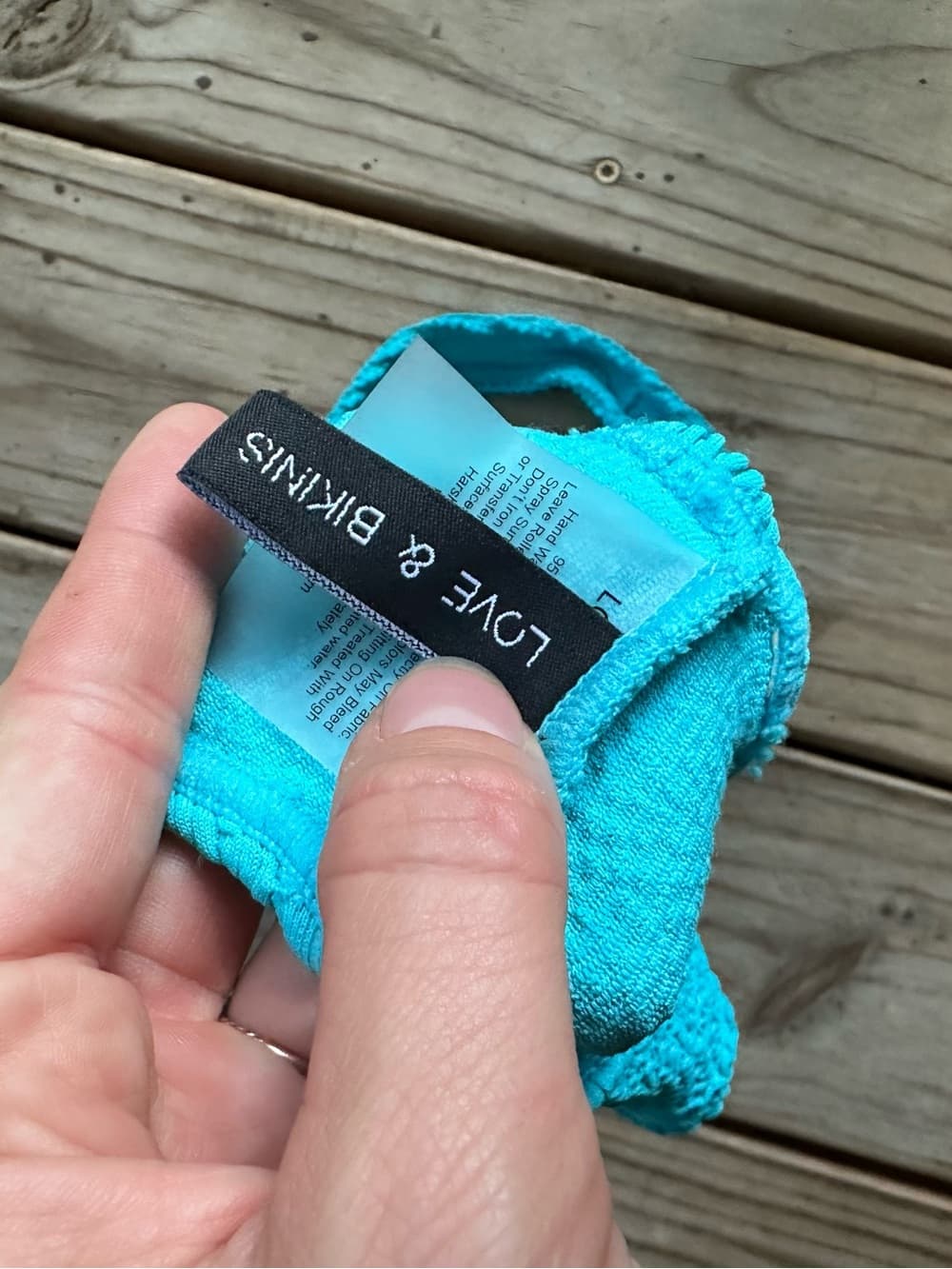 Love and Bikinis Barcelona bikini top Scuba Blue one size - Thumbnail 3