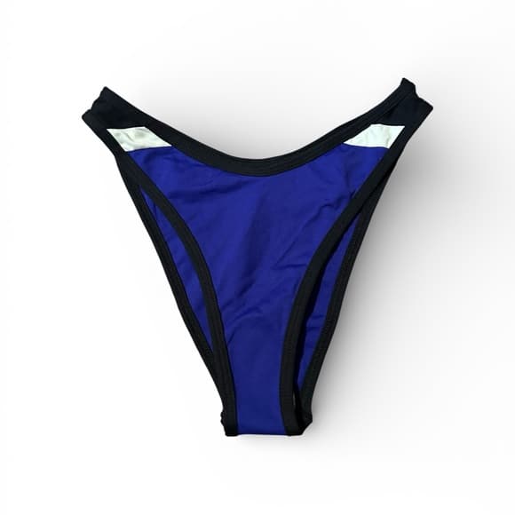 NWOT L*Space high leg bikini bottoms royal blue small - Thumbnail 5