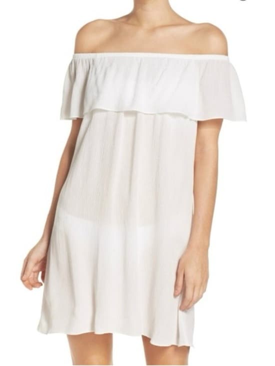 Becca Southern Belle swim coverup white - Thumbnail 6