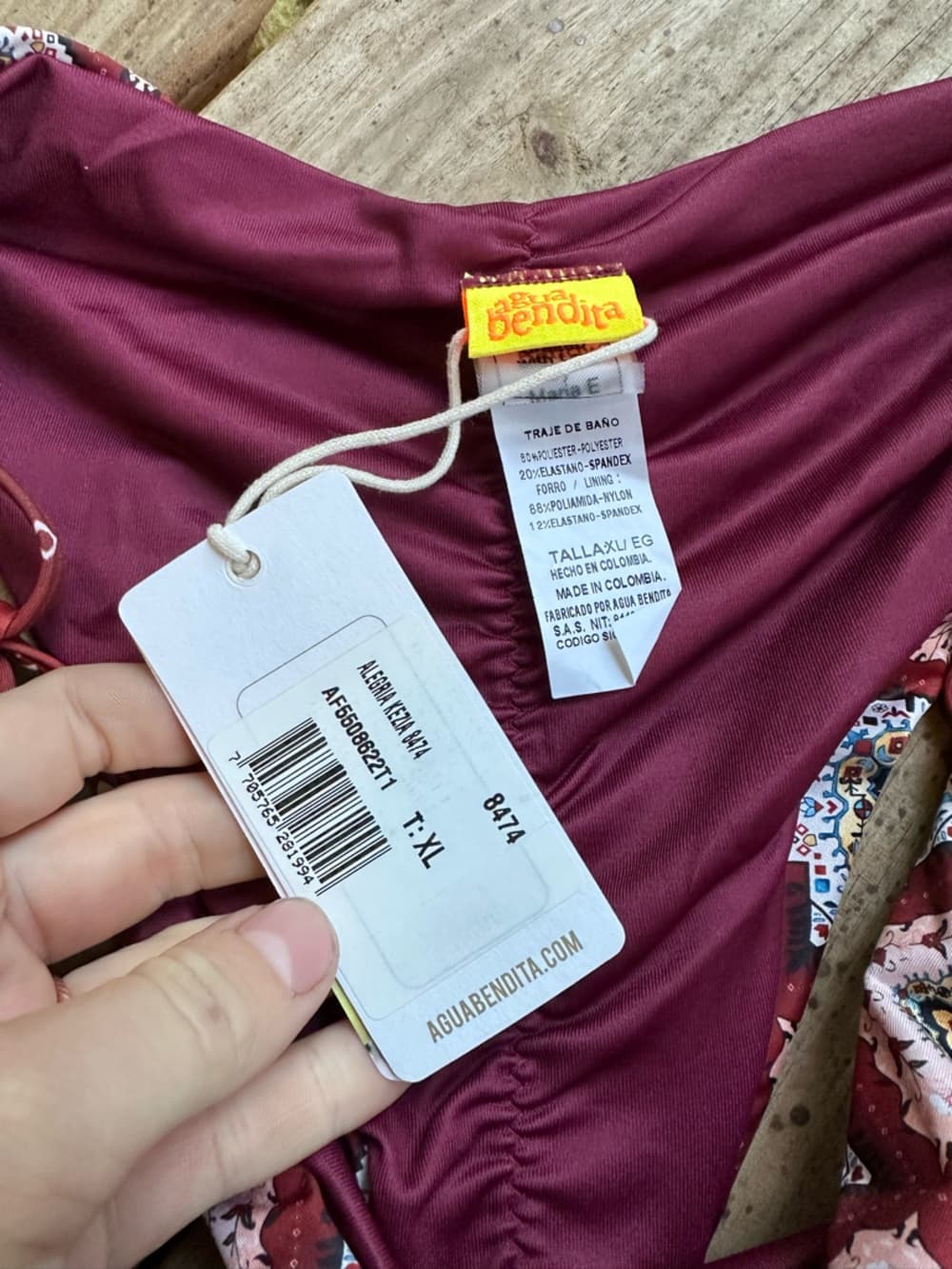 NWT Agua Bendita Alegria Kezia bikini bottoms - Thumbnail 2