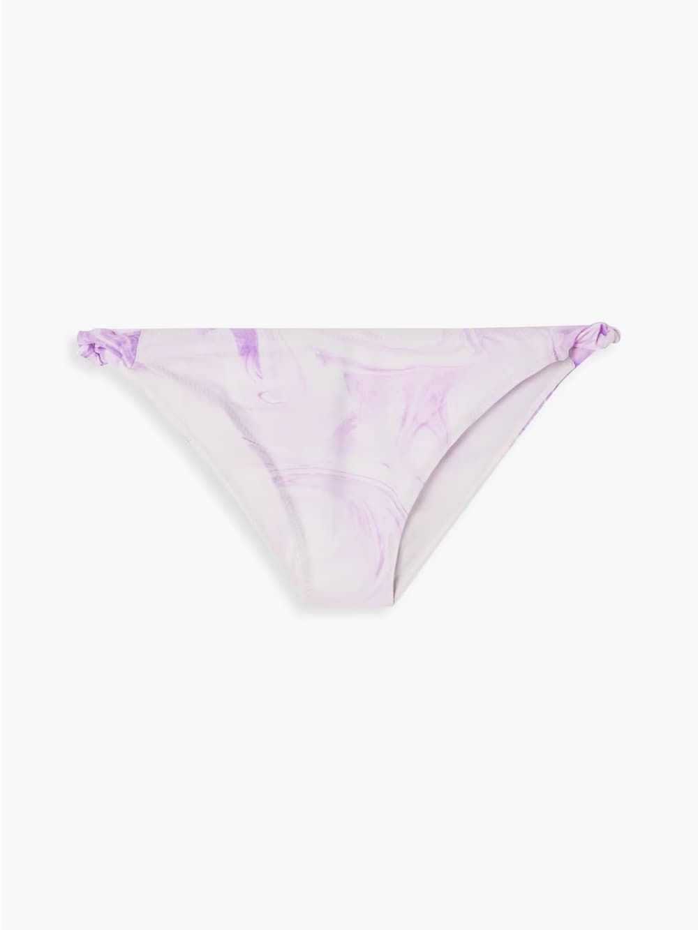 Ganni twisted tie dye bikini bottoms purple white - Thumbnail 5