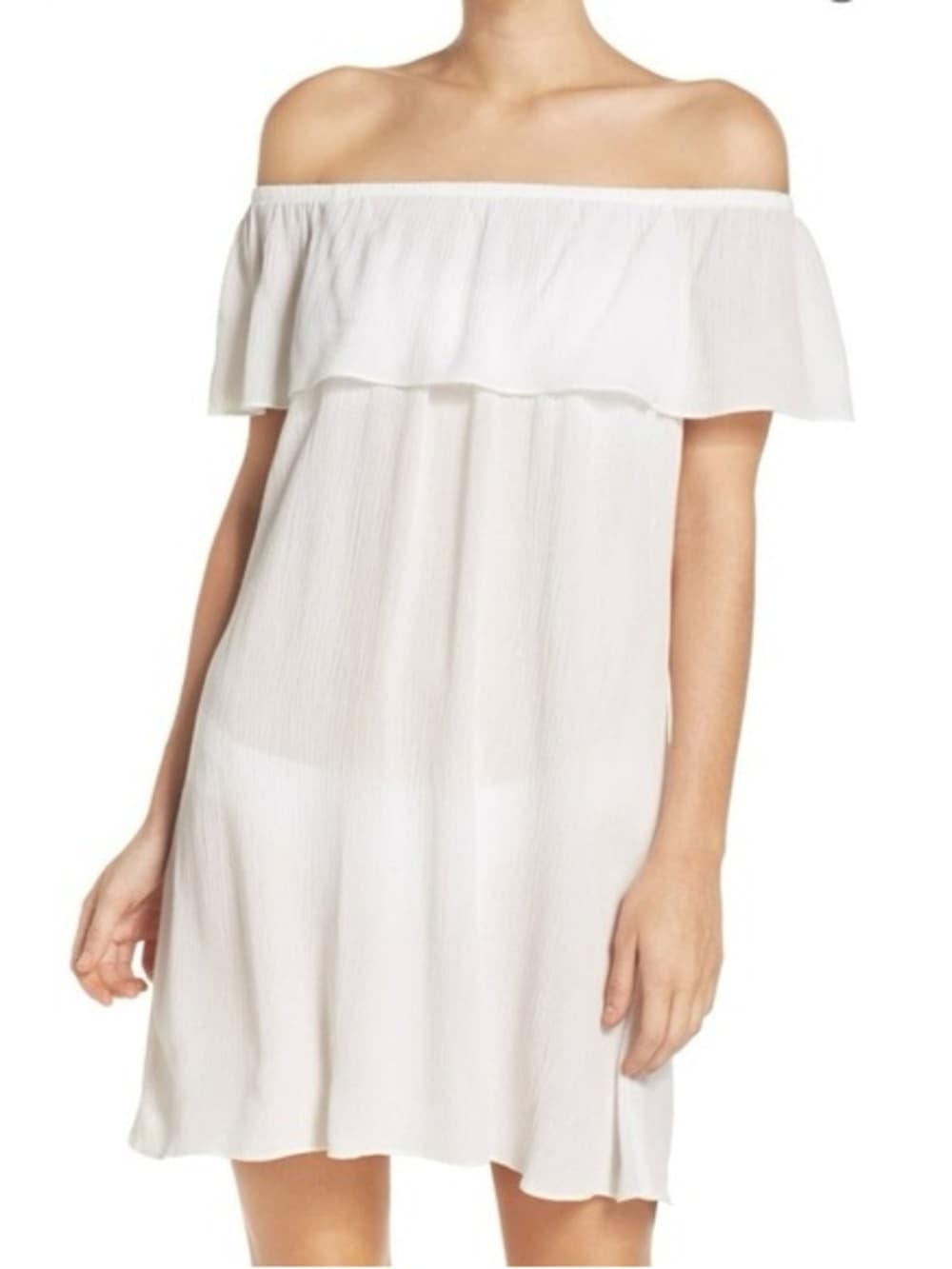 Becca Southern Belle swim coverup white - Thumbnail 5