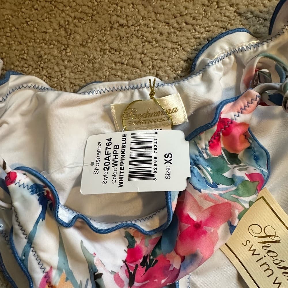 NWT Shoshanna dahlia bikini bottoms floral xs - Thumbnail 3
