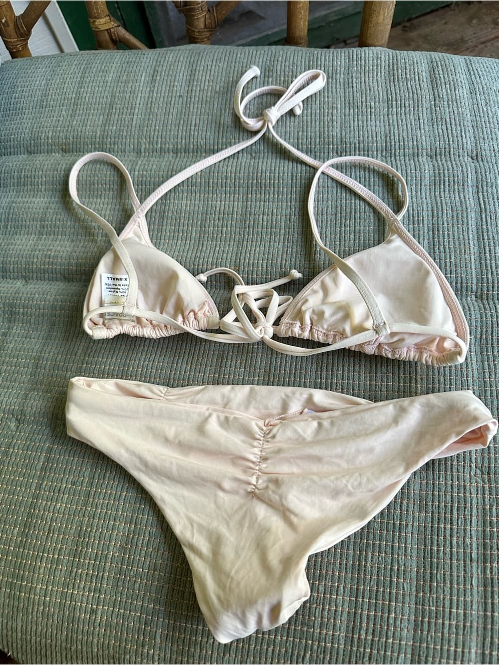 NWOT L*Space Monique triangle bikini set extra small - Thumbnail 3