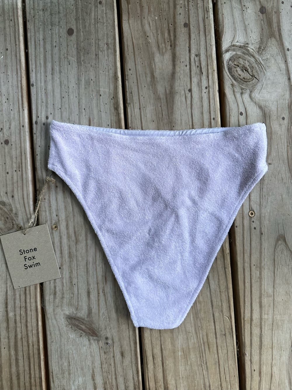 NWT Stone Fox Sola terry bikini bottoms orchid - Thumbnail 3