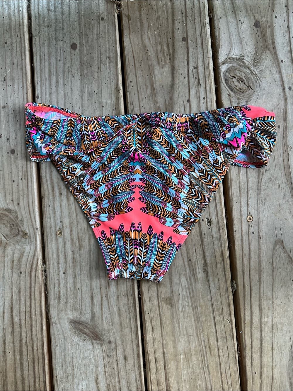 Mara Hoffman feather bikini bottoms extra large - Thumbnail 3