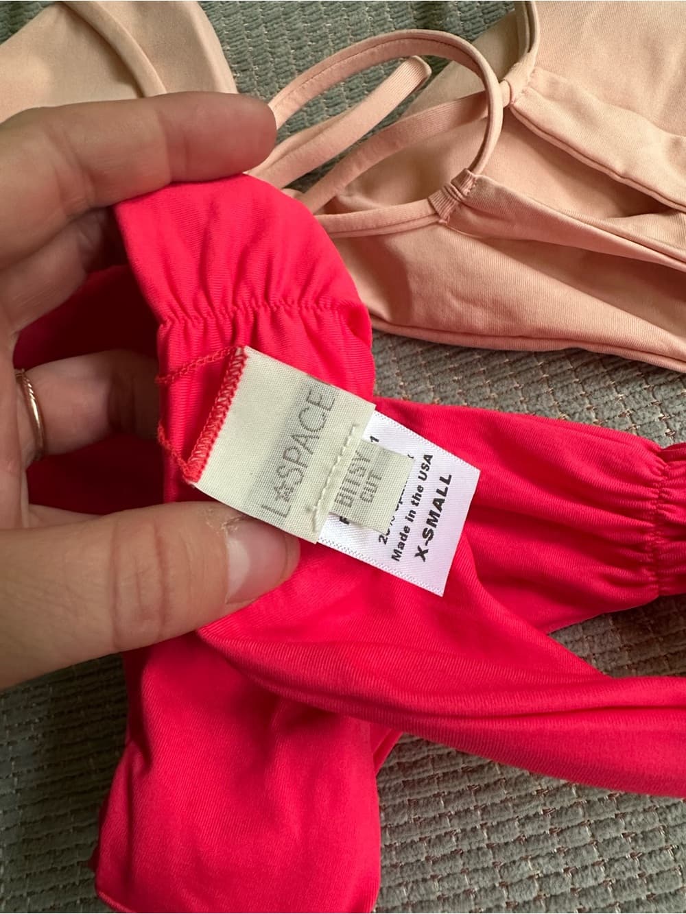 NWOT L*Space bikini set peach red - Thumbnail 3