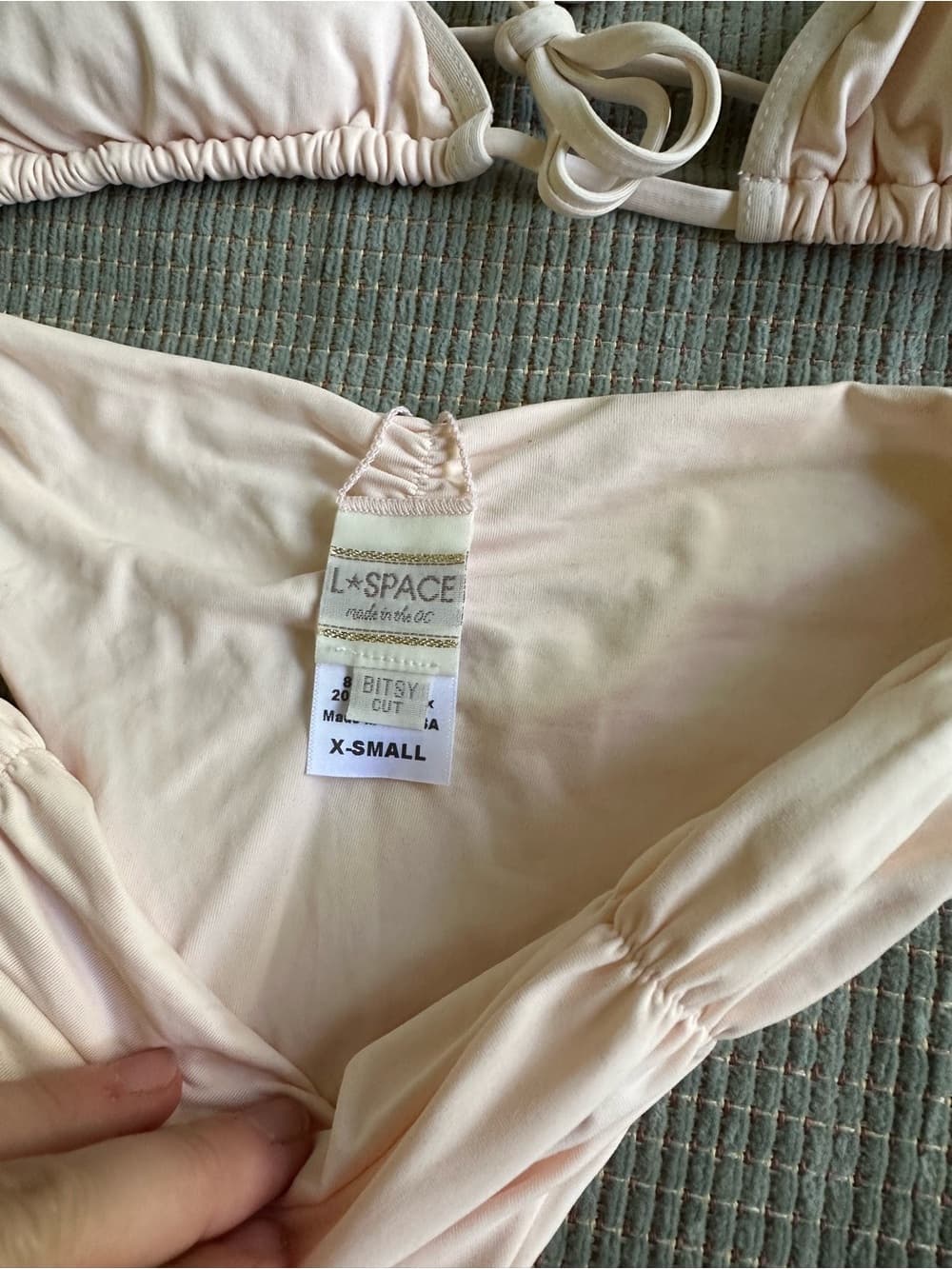 NWOT L*Space Monique triangle bikini set extra small - Thumbnail 2