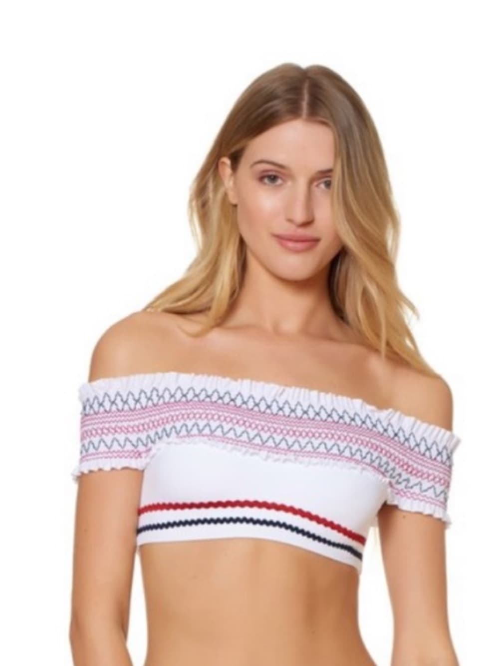 NWT Red Carter Ipanema crop bikini top white - Thumbnail 6