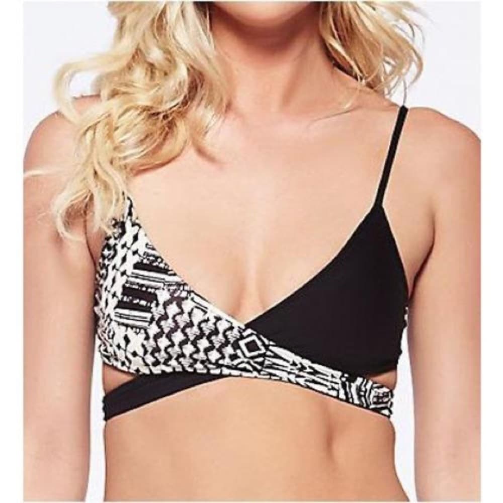 NWOT L*Space Chloe Ivory Coast bikini top black white - Thumbnail 4