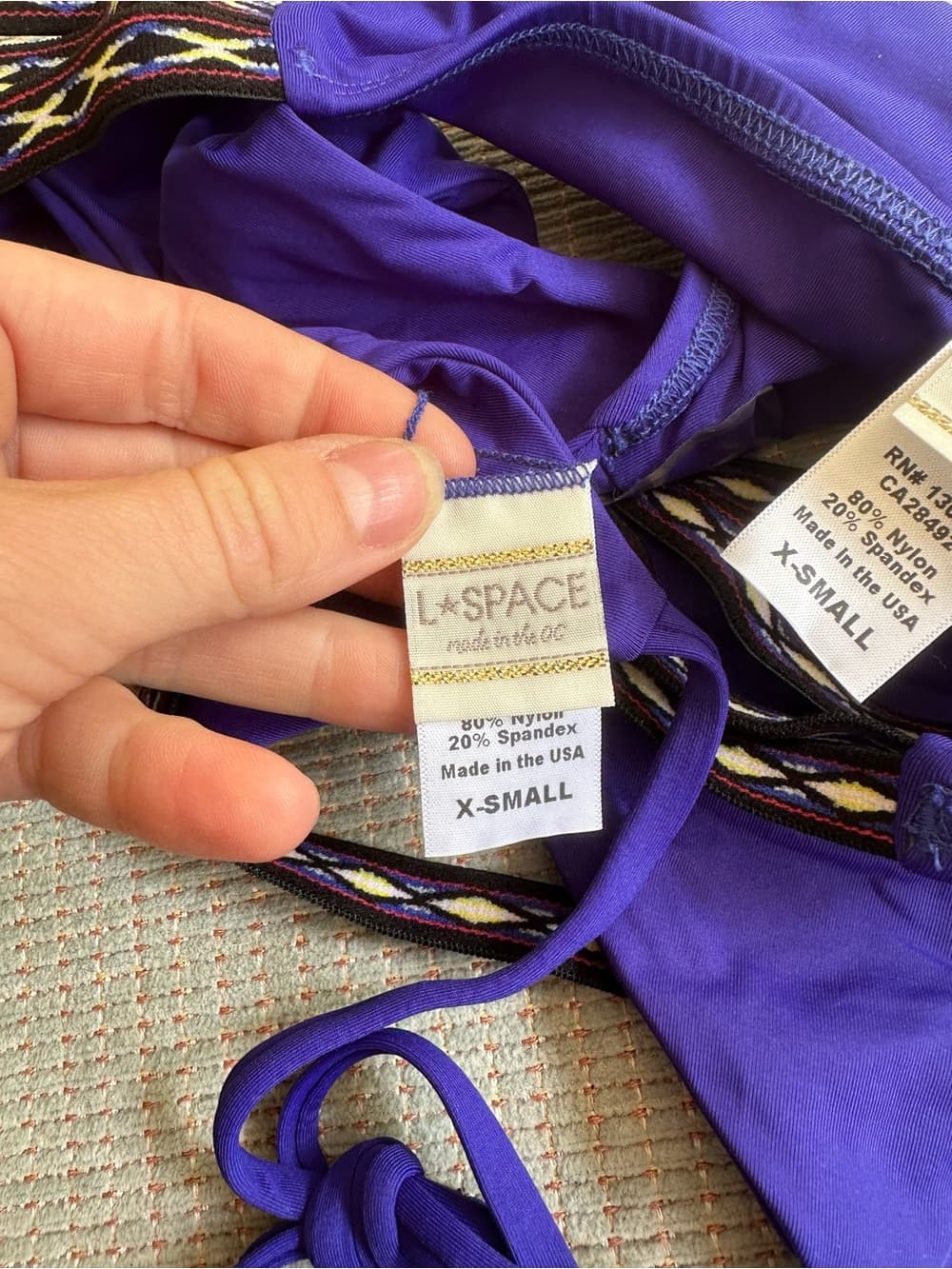 NWOT L*Space bikini set southwestern royal blue - Thumbnail 4