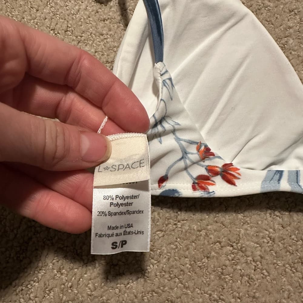 NWOT L*Space Daisy floral bikini top - Thumbnail 3