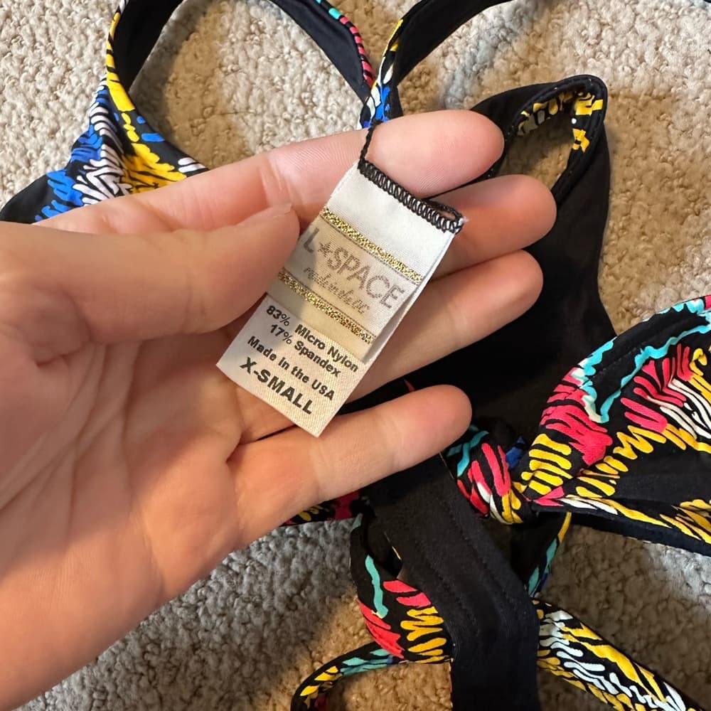 NWOT L*Space Zoe wrap bikini top Moroccan Dreams - Thumbnail 2