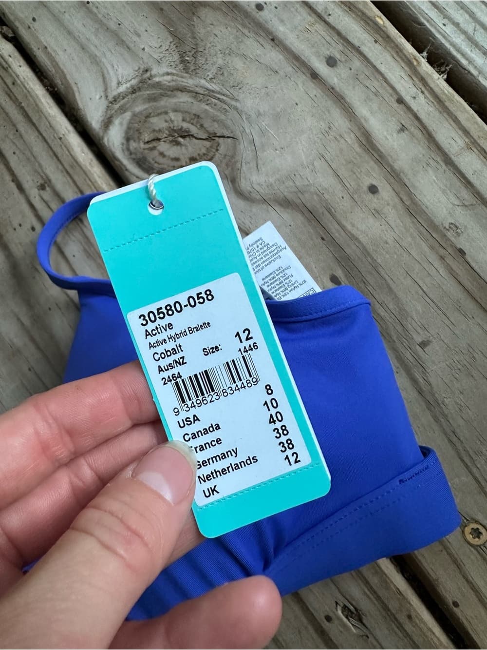 NWT Seafolly Hybrid bikini top Cobalt 8 - Thumbnail 2