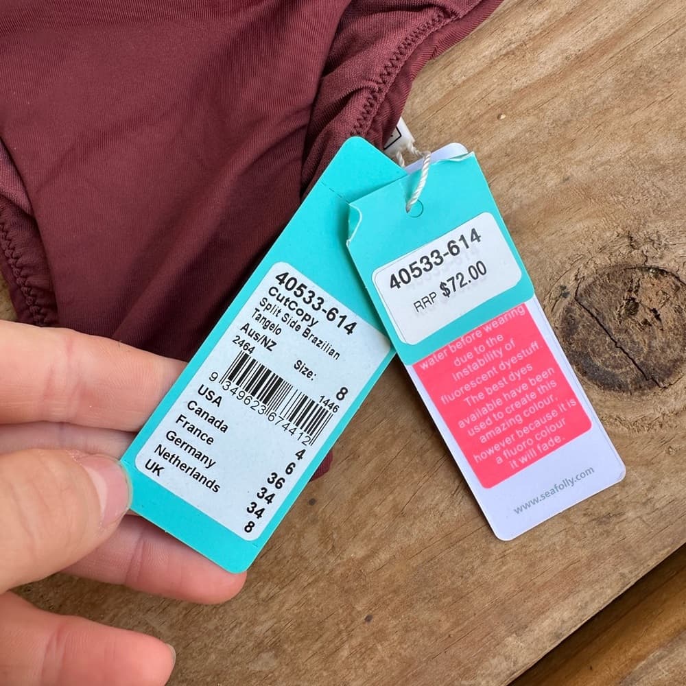 NWT Seafolly Copy Cut hipster bikini bottoms - Thumbnail 3